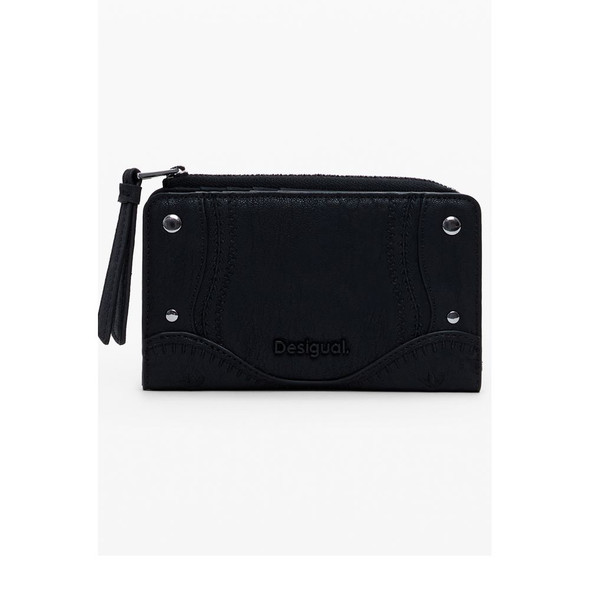 Black Polyethylene Women Wallet DE-39835 Black Polyethylene Women Wallet DE-39835