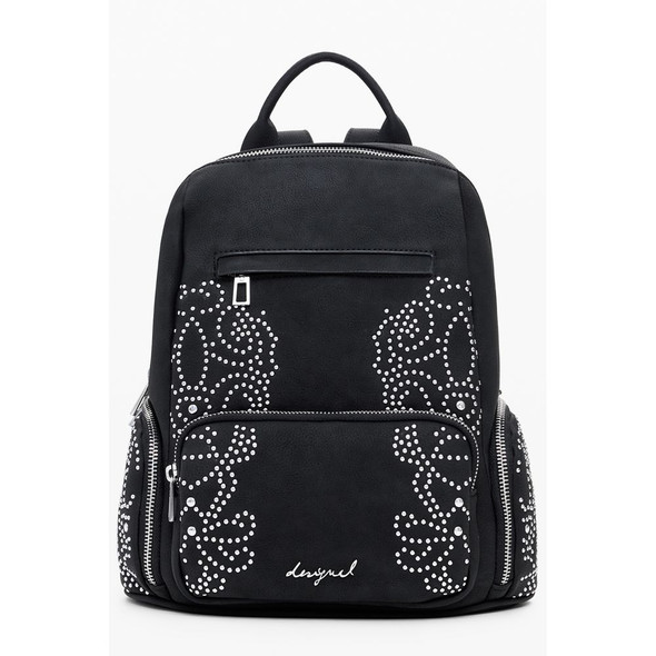 Black Polyethylene Women Backpack DE-39840 Black Polyethylene Women Backpack DE-39840