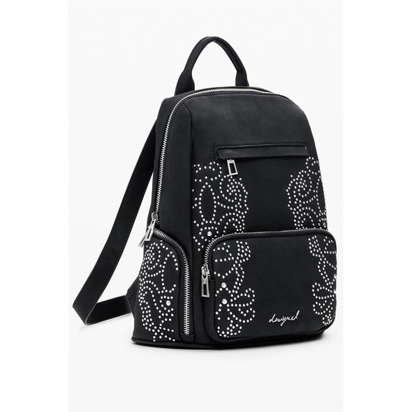 Black Polyethylene Women Backpack DE-39840 Black Polyethylene Women Backpack DE-39840