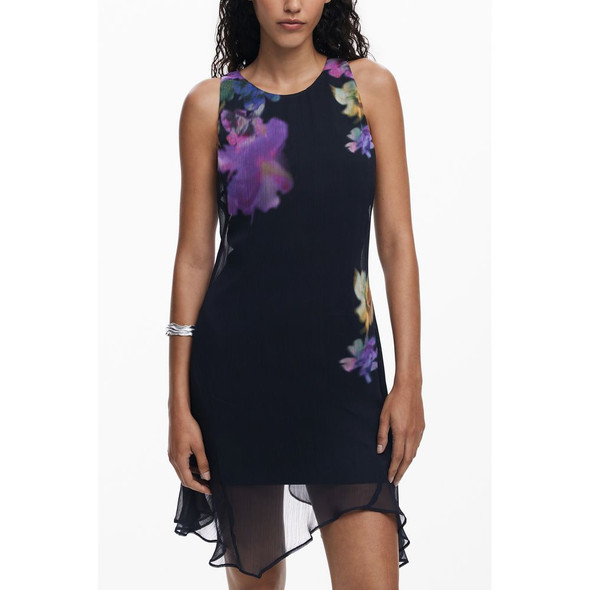 Black Polyester Women Dress DE-39768 Black Polyester Women Dress DE-39768