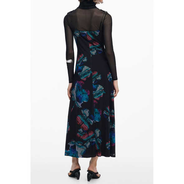 Black Polyester Women Dress DE-39774 Black Polyester Women Dress DE-39774