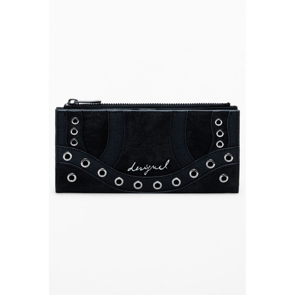 Black Polyethylene Women Wallet DE-39849 Black Polyethylene Women Wallet DE-39849