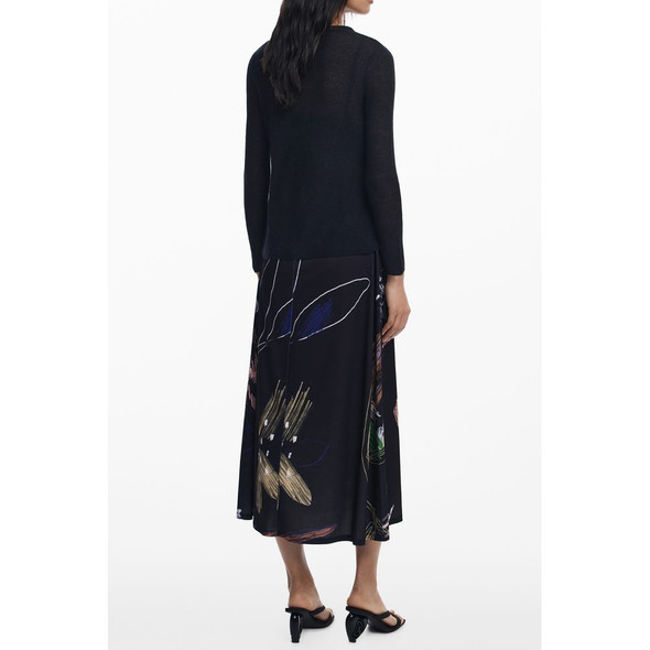 Black Polyester Women Dress DE-39780 Black Polyester Women Dress DE-39780