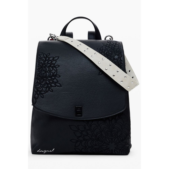 Black Polyethylene Women Backpack DE-39853 Black Polyethylene Women Backpack DE-39853