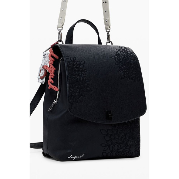 Black Polyethylene Women Backpack DE-39853 Black Polyethylene Women Backpack DE-39853