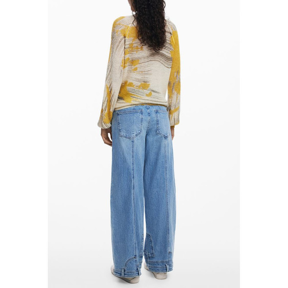 Yellow Wool Women Sweater DE-39782 Yellow Wool Women Sweater DE-39782