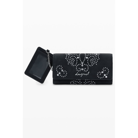 Black Polyethylene Women Wallet DE-39855 Black Polyethylene Women Wallet DE-39855