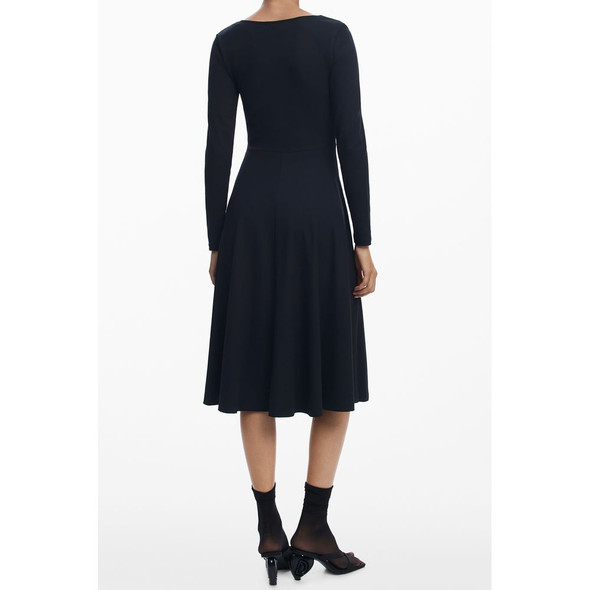 Black Cotton Women Dress DE-39783 Black Cotton Women Dress DE-39783