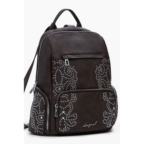 Brown Polyethylene Women Backpack DE-39863 Brown Polyethylene Women Backpack DE-39863