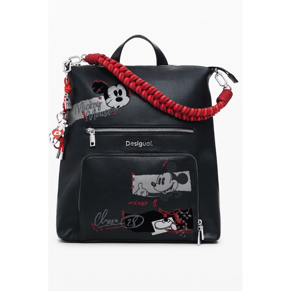 Black Polyethylene Women Backpack DE-39866 Black Polyethylene Women Backpack DE-39866