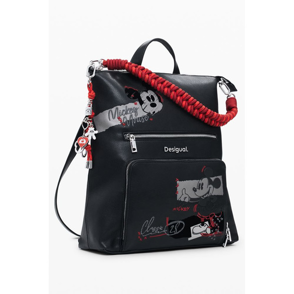 Black Polyethylene Women Backpack DE-39866 Black Polyethylene Women Backpack DE-39866