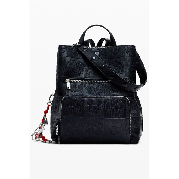 Black Polyethylene Women Backpack DE-39870 Black Polyethylene Women Backpack DE-39870