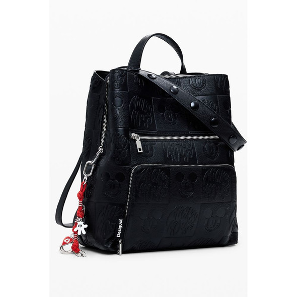Black Polyethylene Women Backpack DE-39870 Black Polyethylene Women Backpack DE-39870
