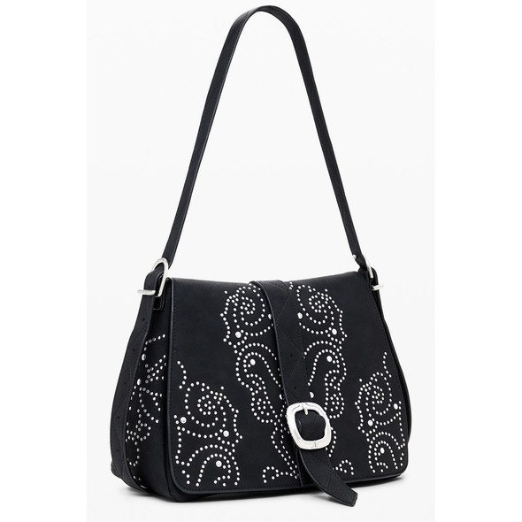 Black Polyethylene Women Handbag DE-39875 Black Polyethylene Women Handbag DE-39875