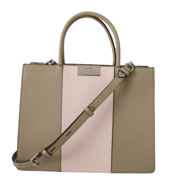 Karl Lagerfeld Elegant Sage Green Tote Shoulder Bag Karl Lagerfeld Elegant Sage Green Tote Shoulder Bag