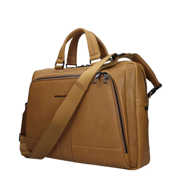 Beige Leather Business And Laptop Bags Beige Leather Business And Laptop Bags