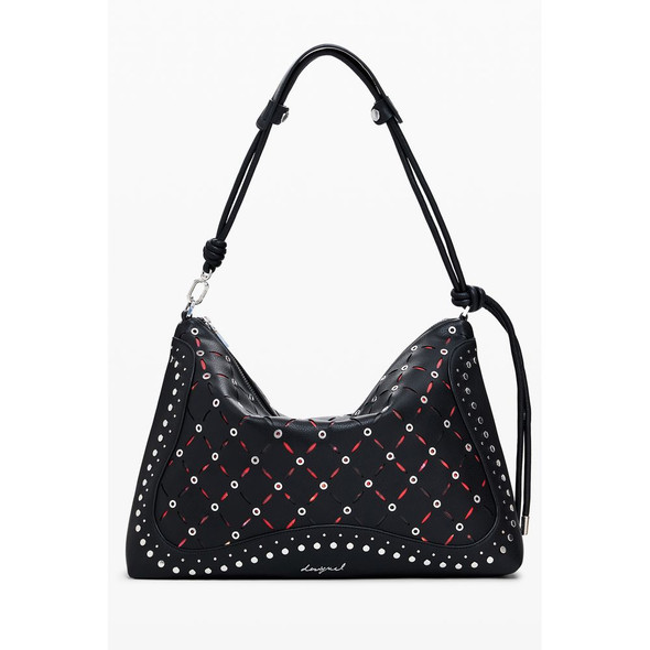 Black Polyethylene Women Handbag DE-39823 Black Polyethylene Women Handbag DE-39823