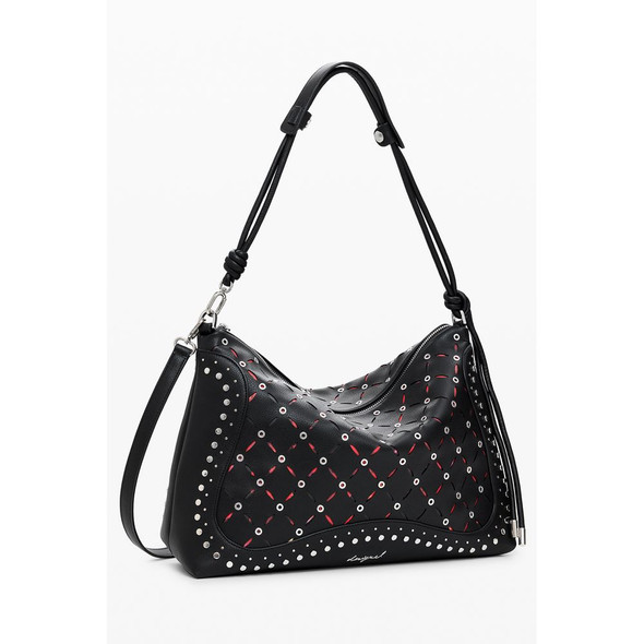 Black Polyethylene Women Handbag DE-39823 Black Polyethylene Women Handbag DE-39823