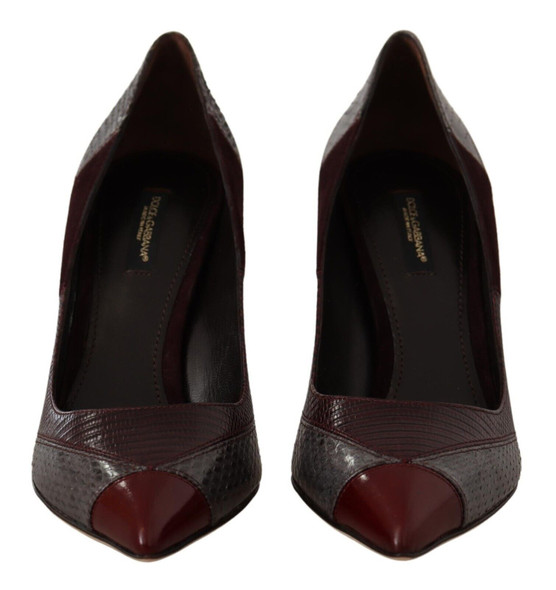 Multicolor Exotic Leather Heels Pumps Shoes Multicolor Exotic Leather Heels Pumps Shoes