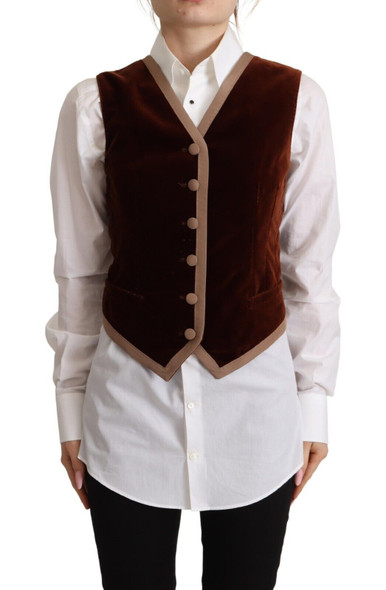 Bordeaux Velvet Cotton V-neck Sleeveless Vest Top Bordeaux Velvet Cotton V-neck Sleeveless Vest Top
