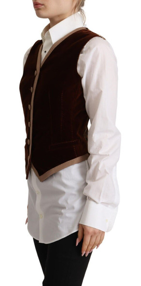 Bordeaux Velvet Cotton V-neck Sleeveless Vest Top Bordeaux Velvet Cotton V-neck Sleeveless Vest Top
