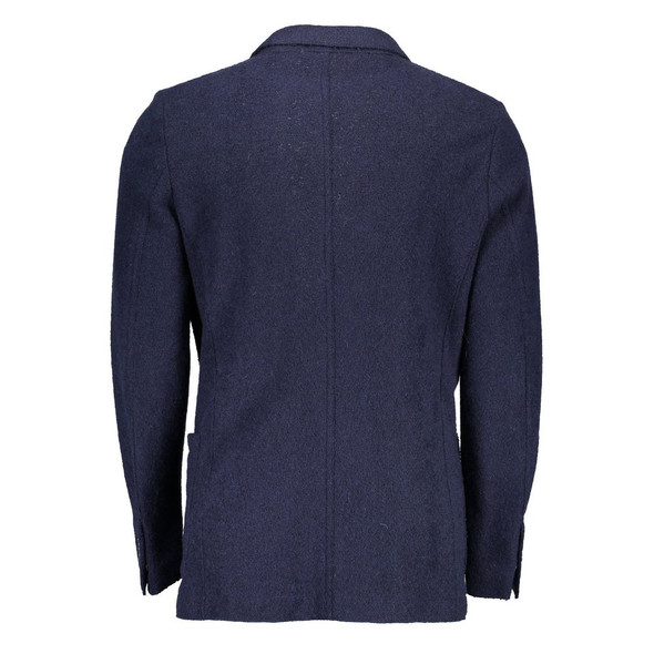 Gant Blue Wool Men Jacket Gant Blue Wool Men Jacket