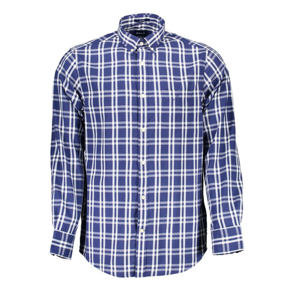 Gant Blue Cotton Men Shirt Gant Blue Cotton Men Shirt
