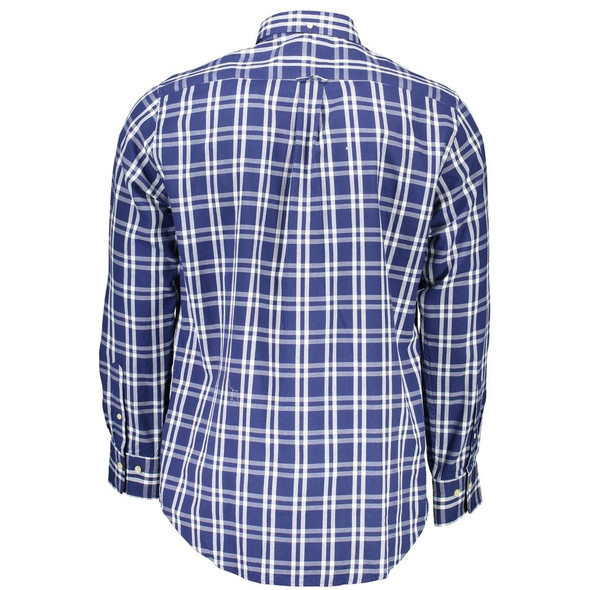 Gant Blue Cotton Men Shirt Gant Blue Cotton Men Shirt