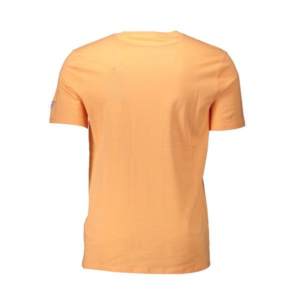 Guess Jeans Orange Cotton Men T-Shirt Guess Jeans Orange Cotton Men T-Shirt