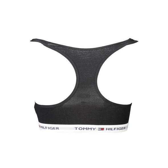 Tommy Hilfiger Black Cotton Women Sports Bra Tommy Hilfiger Black Cotton Women Sports Bra