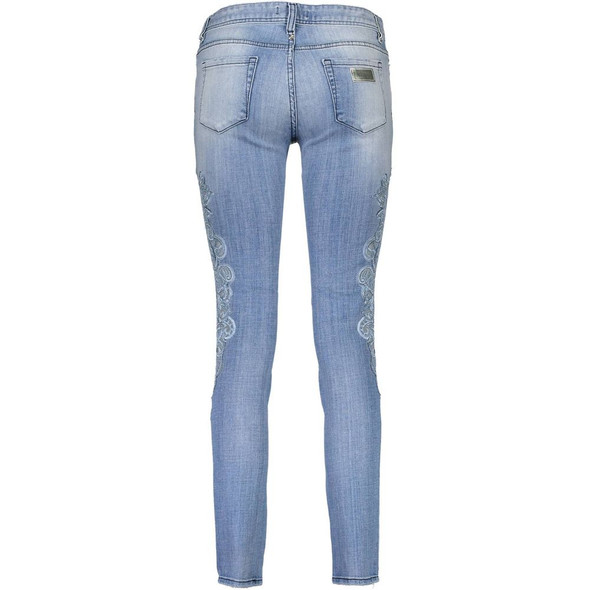 Just Cavalli Light Blue Cotton Women Jeans Just Cavalli Light Blue Cotton Women Jeans