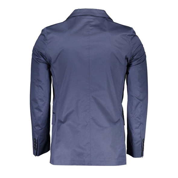 Gant Blue Cotton Men Jacket Gant Blue Cotton Men Jacket
