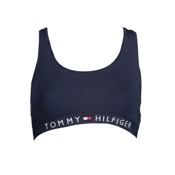 Blue Cotton Women Sports Bra Blue Cotton Women Sports Bra