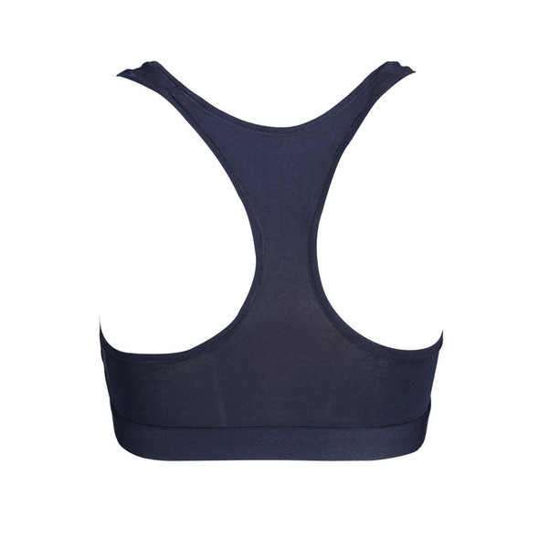 Tommy Hilfiger Blue Cotton Women Sports Bra Tommy Hilfiger Blue Cotton Women Sports Bra