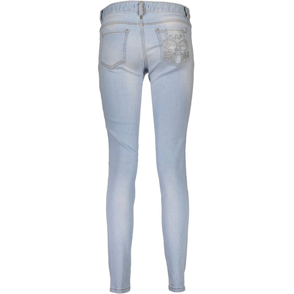 Just Cavalli Light Blue Cotton Women Jeans JU-3070 Just Cavalli Light Blue Cotton Women Jeans JU-3070