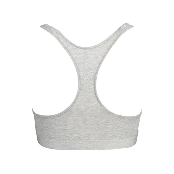 Tommy Hilfiger Gray Cotton Women Sports Bra Tommy Hilfiger Gray Cotton Women Sports Bra