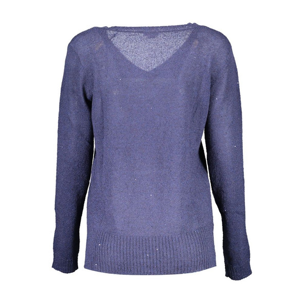 Blue Acrylic Women Sweater Blue Acrylic Women Sweater