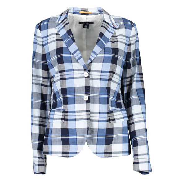 Light Blue Cotton Women Jacket Light Blue Cotton Women Jacket