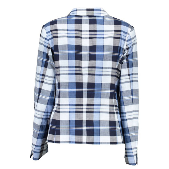 Gant Light Blue Cotton Women Jacket Gant Light Blue Cotton Women Jacket