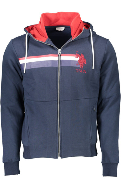 Blue Cotton Men Sweater US-9365 Blue Cotton Men Sweater US-9365