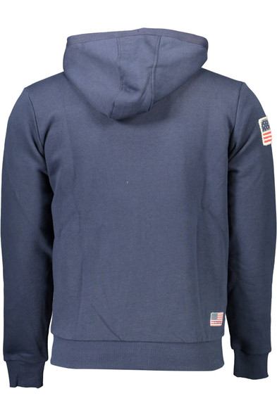 U.S. POLO ASSN. Blue Cotton Men Sweater US-9364 U.S. POLO ASSN. Blue Cotton Men Sweater US-9364