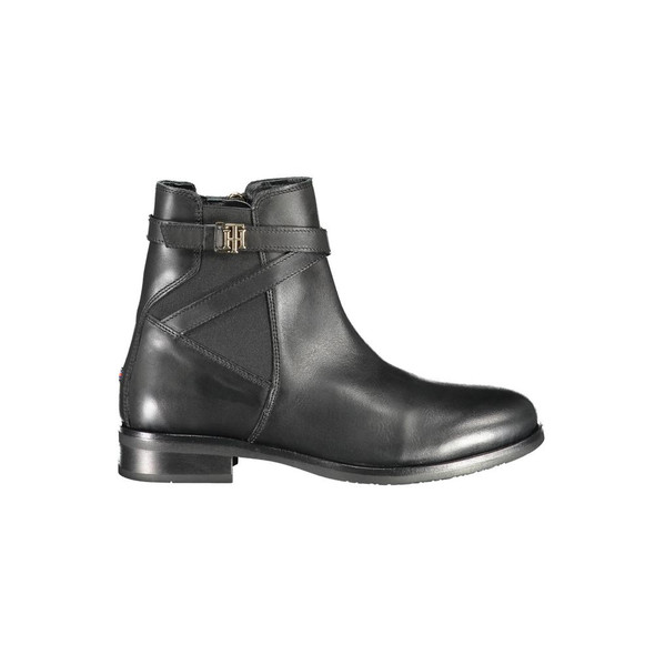 Black Leather Women Boot Black Leather Women Boot