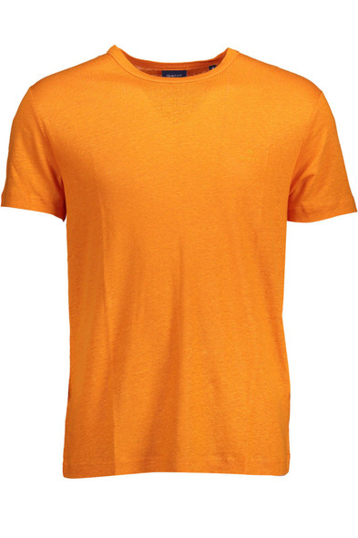 Gant Orange Linen Men T-Shirt Gant Orange Linen Men T-Shirt