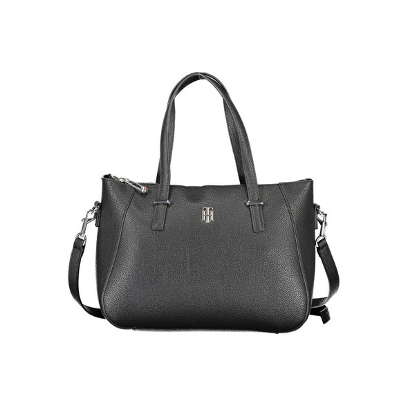 Black Polyethylene Women Handbag Black Polyethylene Women Handbag