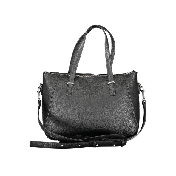 Black Polyethylene Women Handbag Black Polyethylene Women Handbag