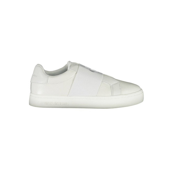 White Leather Women Sneaker CA-16632 White Leather Women Sneaker CA-16632