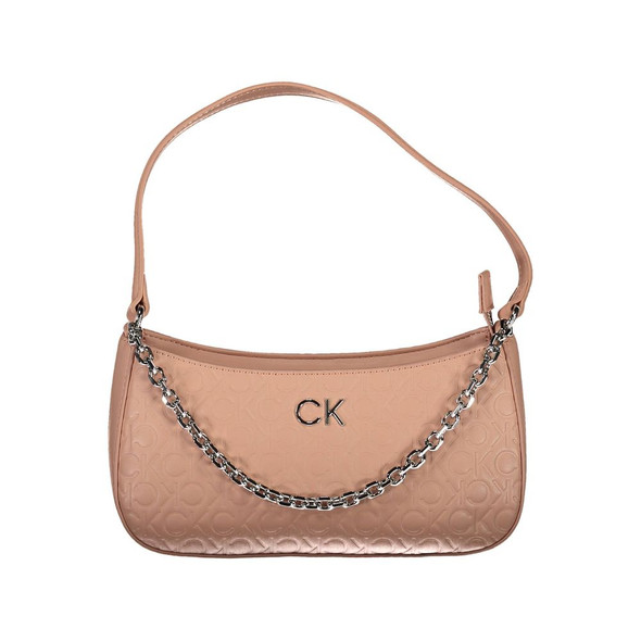 Pink Polyester Women Handbag Pink Polyester Women Handbag