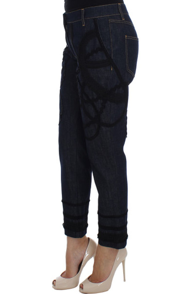 Blue Denim Cotton CAPRI Torero Jeans Blue Denim Cotton CAPRI Torero Jeans