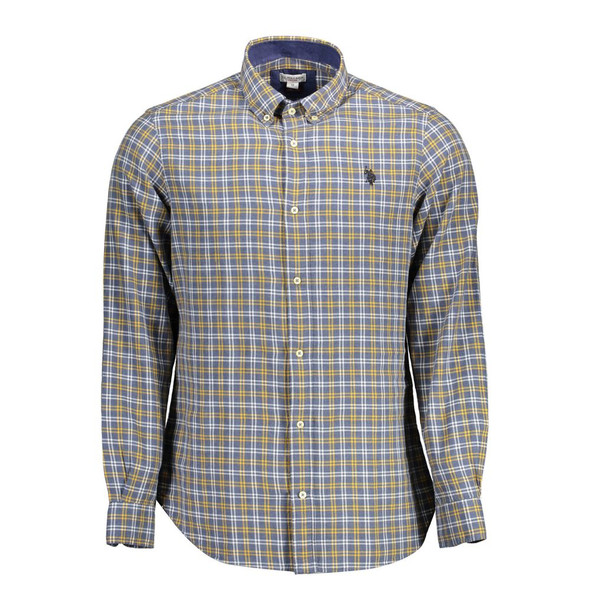 Blue Cotton Men Shirt US-16877 Blue Cotton Men Shirt US-16877