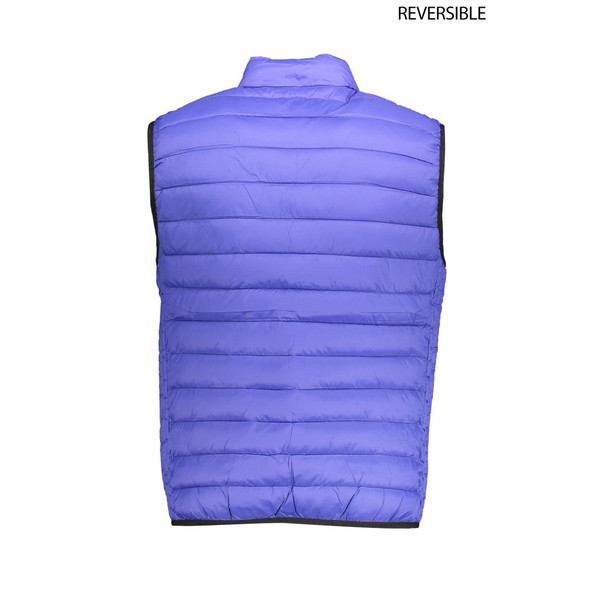 Blue Nylon Men Jacket US-16978 Blue Nylon Men Jacket US-16978
